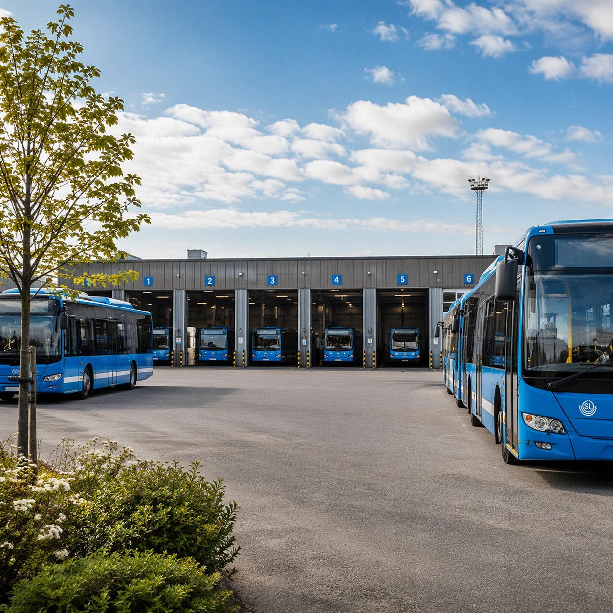 Bus depot